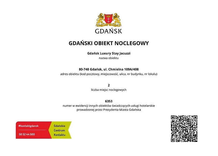 Luxury Jacuzzi Apartment Gdansk